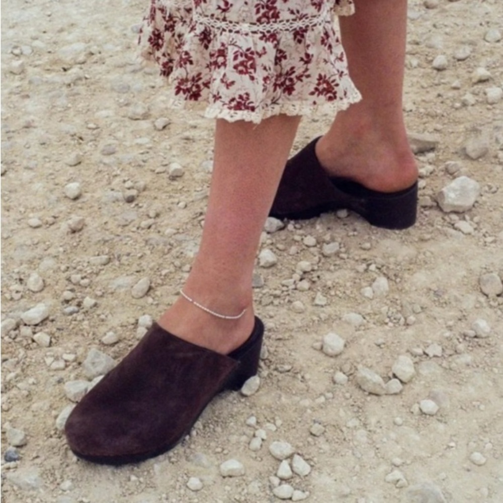 Doen Brown Suede Anouk Women's Mules